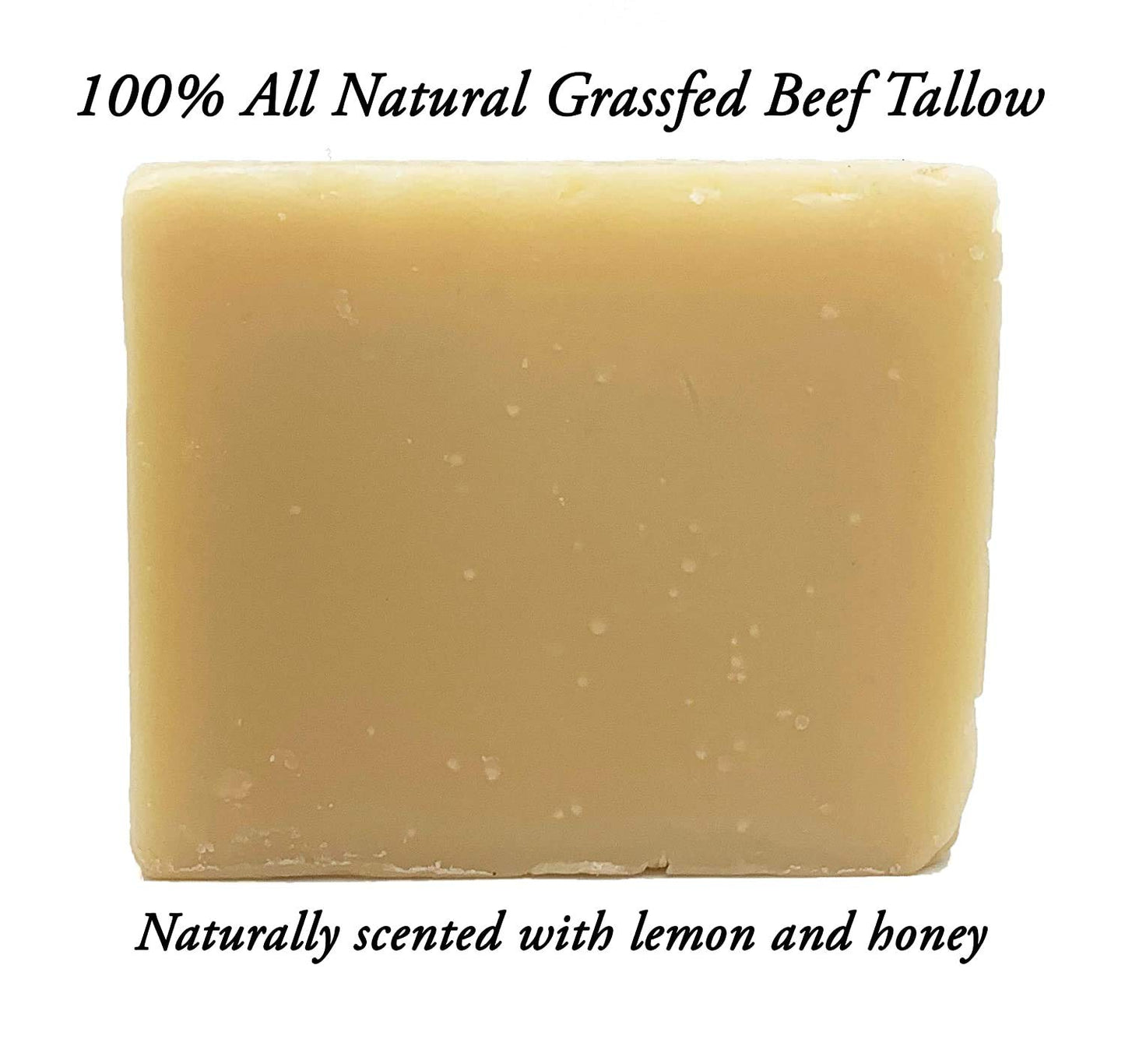 HUNTER CATTLE CO. EST'D 2004 HC Meadow Bloom Tallow Bar Soap - Honey & Lemon 1 Pack - Made with All Natural 100% Grass Fed Tallow Handmade Soap Bar - Great for Face or Body Soap