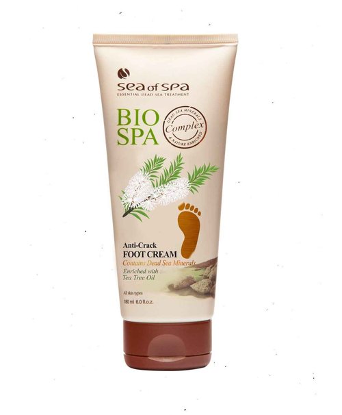 Bio Spa Anti Crack FOOT CREAM, enriched with Dead Sea Minerals- 6.0 Ounce