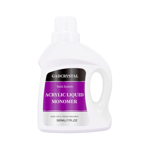 Gadcrystal Monomer Acrylic Nail Liquid,Nail Acrylic Liquid 500ml/17fl.oz,Acrylic Liquid for Nails,Acrylic Liquid Monomer,Acrylic Liquid for Acrylic Powder Nails Extension for Nail Art