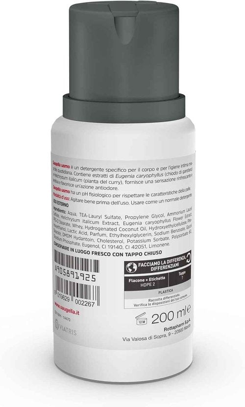 Saugella Homme Mens Intimate Cleansing Lotion