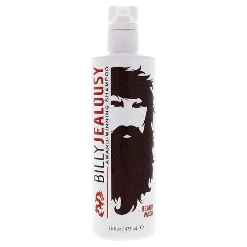 Billy Jealousy Beard Wash for Smooth, Manageable & Frizz-free Facial Hair, Beard Care Enriched with Hydrating Aloe & Strengthening & Conditioning Green Tea Extract, 16 Fl Oz