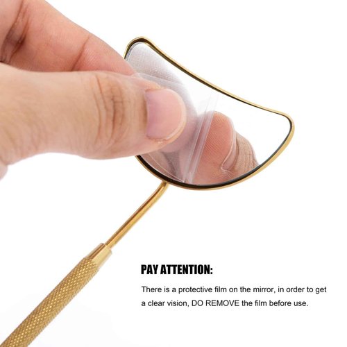 POCMKO Lash Tweezers for Eyelash Extensions, Professional Eyelash Tweezer Set, Lash Extension Tweezer Kit (Set of 7, Gold)