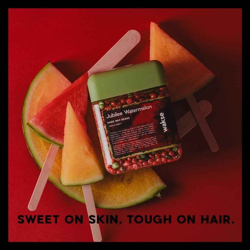 walse Watermelon Jubilee Hard Wax Beans, For Face and Body Hair Removal, 12.8oz, Watermelon Scented