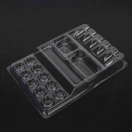One Tattoo World Premium Quality Disposable Plastic Ink Hold Tray 25pcs Set to Hold Different Inks Together for Your Paint or Tattoo Project, OTW-INKHT25