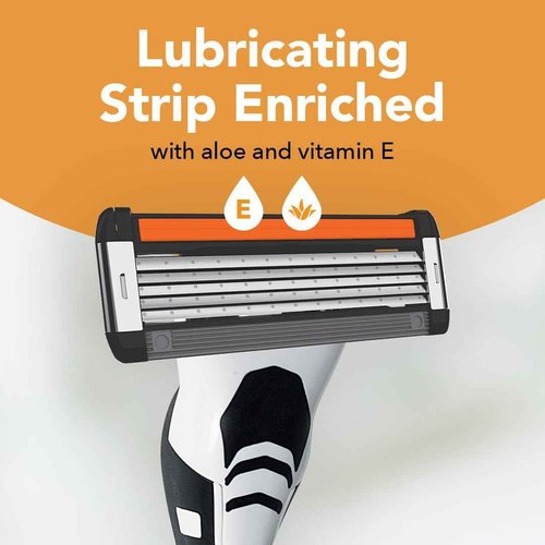 BIC Flex 5 Refillable Men's 5 Blade Razors Refills, Durable Blades, Precision Edging, 12 Refill Cartridges