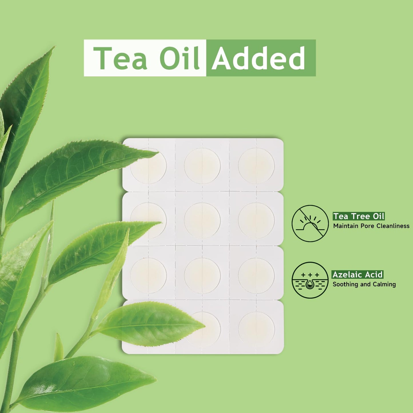 Dazzlook Ultra Pimple Patches, Invisible Hydrocolloid Zits Blemishes Absorbing Patch with Tea Tree Oil & Azelaic Acid, Acne Dots Stickers, 48 Patches Day & Night Use