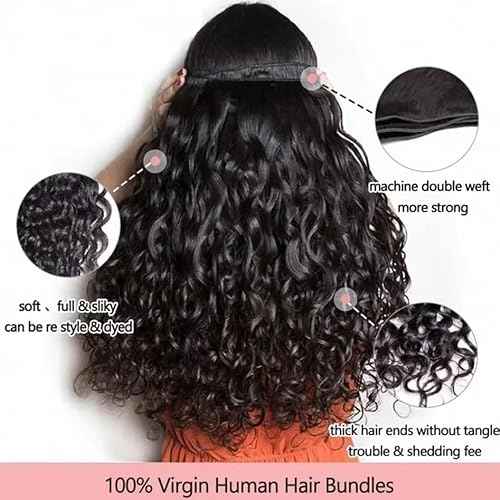 Zealady 12A Brazilian Water Wave Human Hair Bundles 100% Unprocessed Virgin Wet And Weave Human Hair Bundles 12 14 16