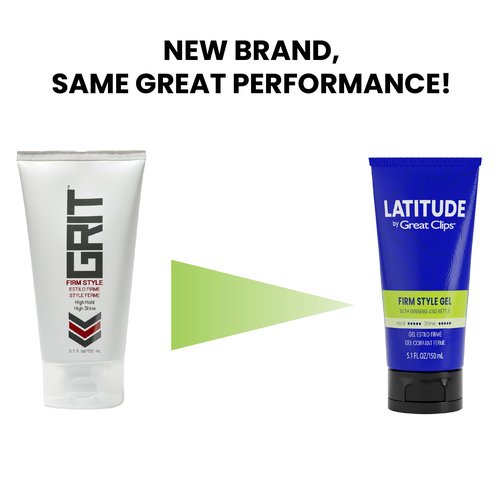 GREAT CLIPS LATITUDE Firm Style Gel | Hair Gel for Men | High Hold + High Shine | 32oz