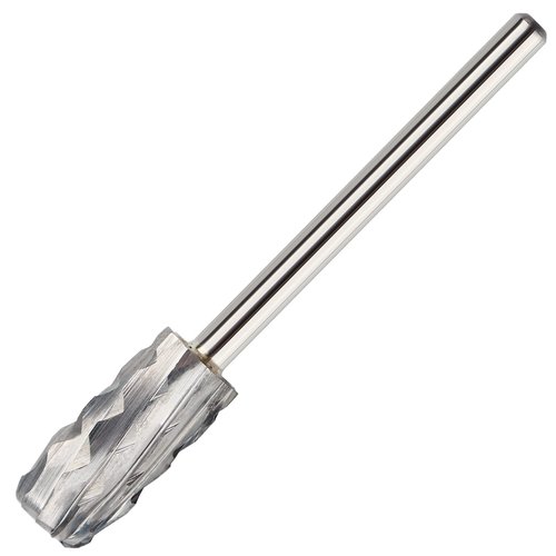 QUNZHAO Nail Drill Bits Dust Droof Bit Tungsten Steel Fast Remove Acrylic or Hard Gel 3/32" Shank - Manicure, Nail Art, Drill Machine Accessories (4X Extra coarse-4XC, Silver)