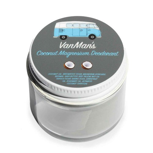 Vanman’s - Handmade Coconut and Magnesium Deodorant - Odor Control for Underarms - Routine Deodorant For Women and Men - Personal Care Products - 2.8 oz