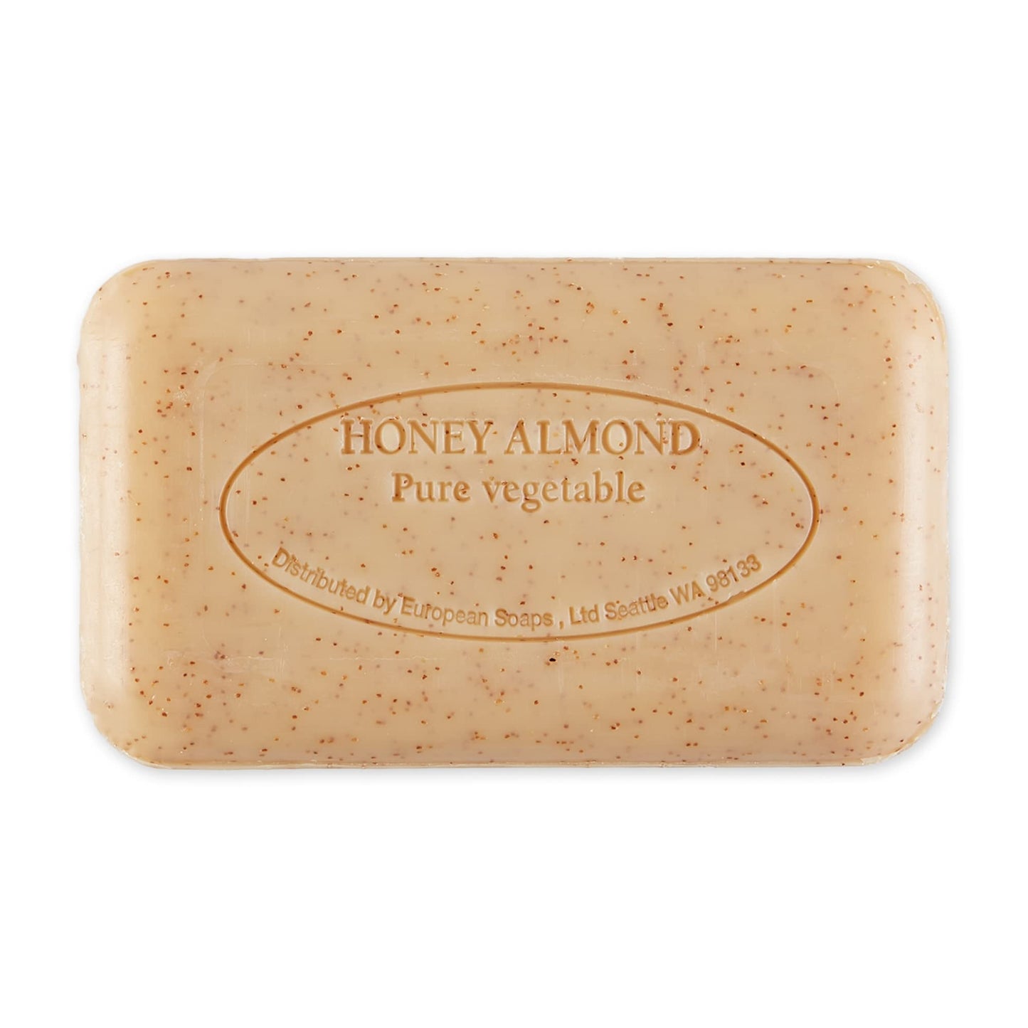 Pre de Provence Artisanal French Moisturizing Soap Bar, Shea Butter Enriched, Quad Milled for Long Lasting Rich Smooth Lather, 5.3 Ounce, Honey Almond