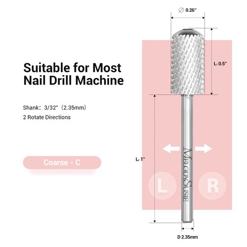 MelodySusie Safety Nail Drill Bits MelodySusie Pink Gem Cat Eye Gel Set