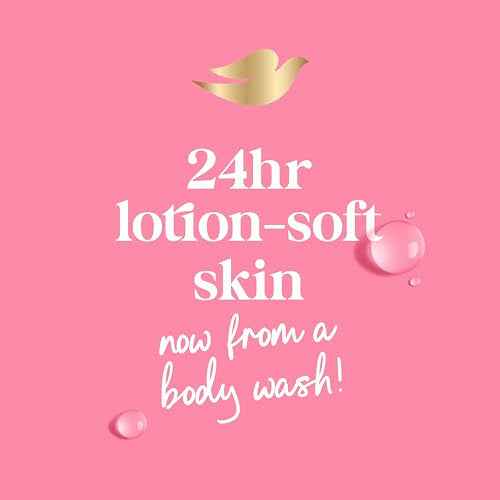 Dove Body Wash 4 Count for 24hr Lotion-Soft Skin Uplift Sakura Blossom and Yuzu Moisturizing Skin Cleanser with No Sulfates No Parabens