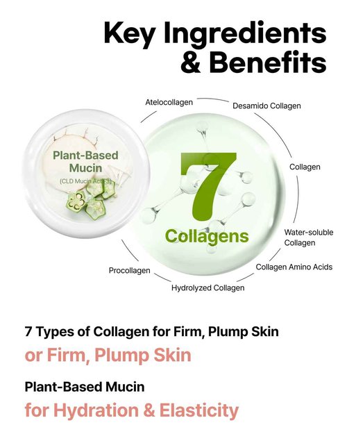 ClearDea Mucin Collagen EGF Mask (Plant Mucin & 7 Collagen Complex) Hydrogel Sheet for Overnight Moisturizing Skincare, 5 Pack – Bestselling Korean Face Mask, Glass Skin Glow Up Essentials