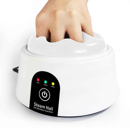 Nail Soaking Bowl, Electric Soak off Bowl Manicure Soaker for Gel Nail Polish Remover, Acrylic Nails, Dip Powder Remover, White