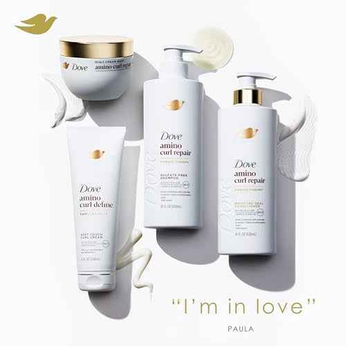 Dove Curl Cream Amino Curl for Curly, Coily Hair with Bio-Protein Care Technology + Amino Complex 8 Fl Oz