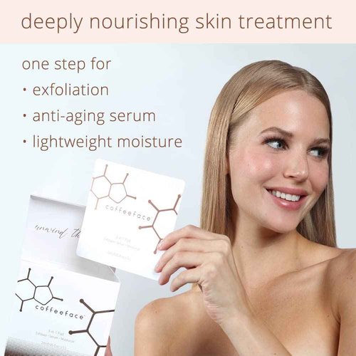Coffeeface Anti-Aging Moisture Pads with Exfoliation and Hydration | 3-in-1 Textured Skin Treatment | Hypoallergenic for All Skin Types | 8 Count |