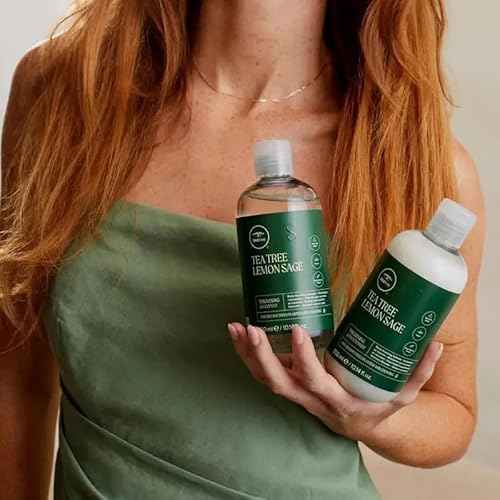 Tea Tree Lemon Sage Thickening Conditioner, Builds Body + Boosts Volume, For Fine Hair