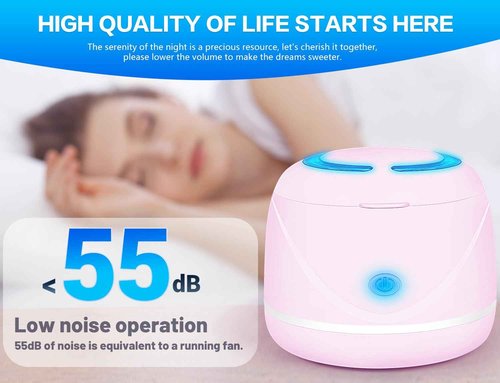 Ultrasonic denture cleaner for dentures, mouth guards, toothbrush heads, jewelry - 45 kHz Ultrasonic Retainer Cleaner (Pink)