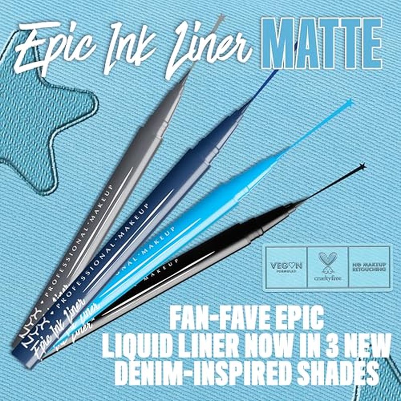Epic Ink Waterproof Liquid Eyeliner by NYX – Black
