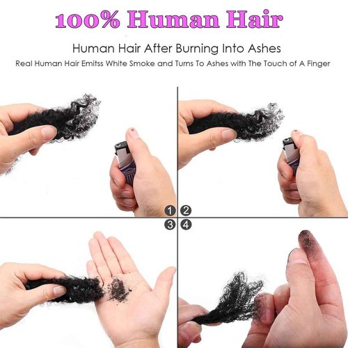 Afro Kinkys Bulk Human Hair for Dreadlock Extensions Repair Locs 22 inch Medium Brown Twist Braiding Afro Kinky Human Hair for Locs 1 Pack 30 Gram
