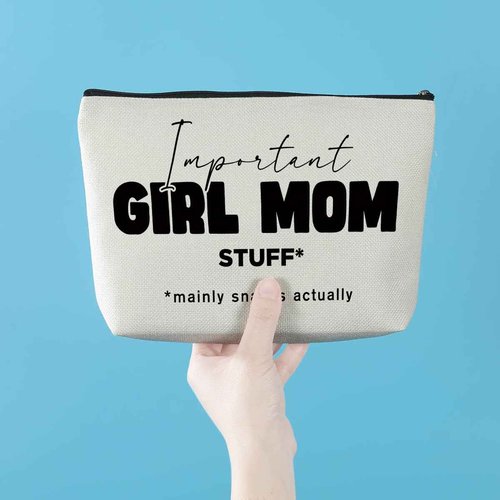 Mom Appreciation Gift: Makeup Bag - Best Mom Ever Gift for Women - Cosmetic & Travel Toiletry Bag