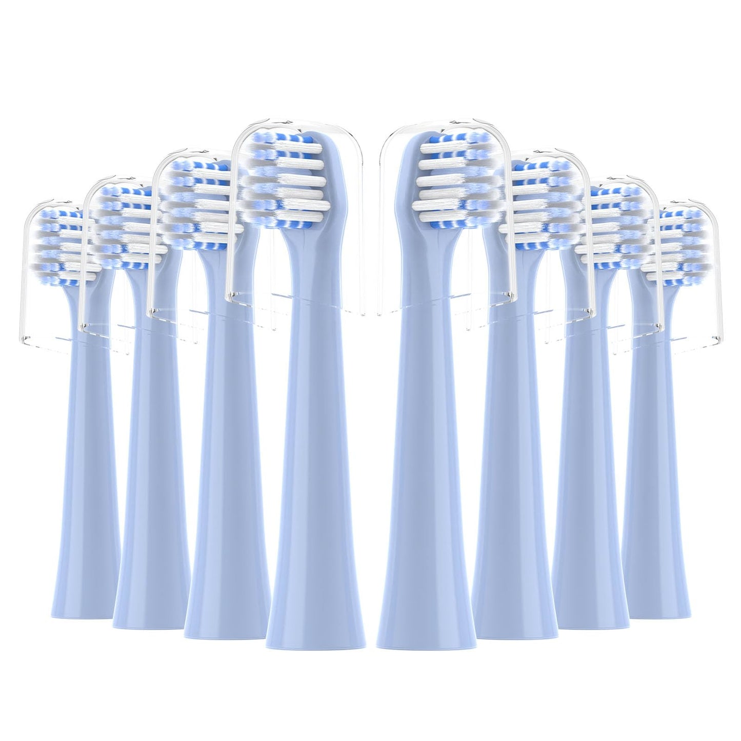 FEIHEAD Replacement Toothbrush Heads 8 Pack for Colgate Hum Connected Smart Battery Electric Toothbrush Head,Blue