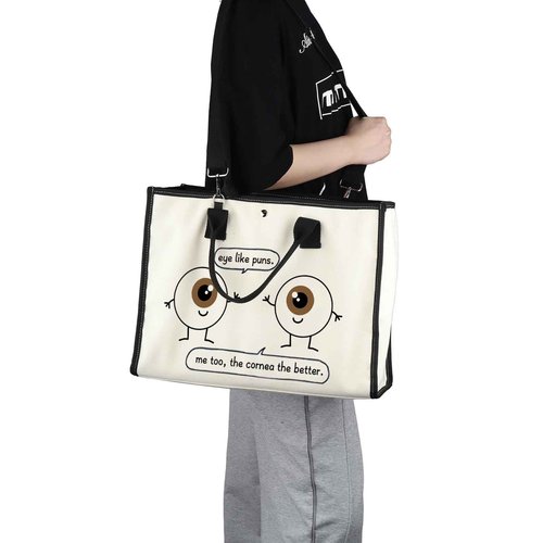 G2TUP Eye Doctor Gift Eye Like Puns Makeup Bag Optometrist Ophthalmologist Cosmetic Bag Optician Gift Optometry Zipper Travel Bag (Eye Like Puns TT)