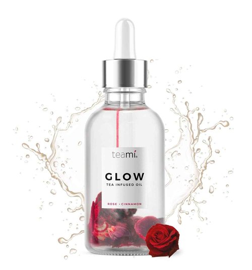 Teami Glow Jojoba Face Oil for Women with Coconut Oil, Camellia Seed & Vitamin E Oil for Skin - Facial Oil Cleanser for Sensitive, Normal, Oily & Dry Skin (2oz)