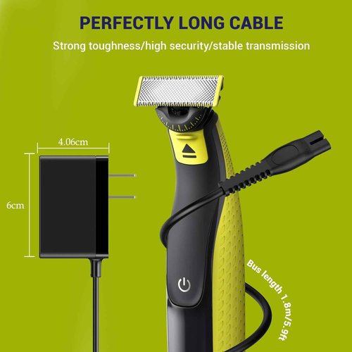 5V Charger Cord Compatible with Philips Norelco OneBlade Electric Shaver QP2724 QP2834 MG5910 MG7900 MG7910 MG9510 2400 3600 3000 5000 7000 Series Replacement One Blade Razor for Men Power Supply