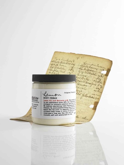 C.O. Bigelow Lemon Body Cream 8oz, Lotion for Dry Skin with Shea Butter & Lemon Extract, Moisturizing Body Lotion and Hand Treatment