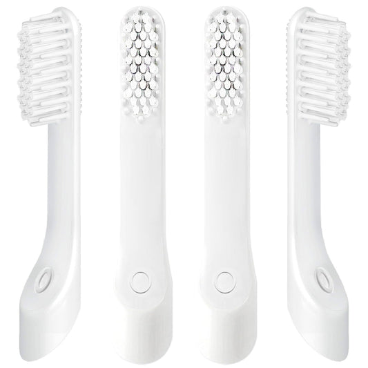 4-Pack White Electric Toothbursh Replacement Head Compatible with Quip Electric Toothbrush Refill Brush Head Soft