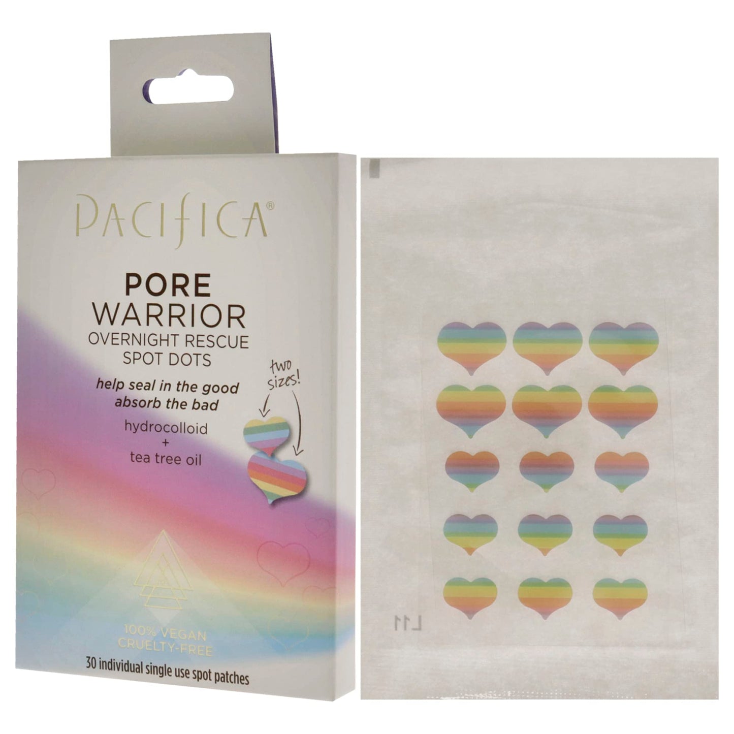 Pacifica Pore Warrior Overnight Rescue Spot Dots Dots Women 30 Pc