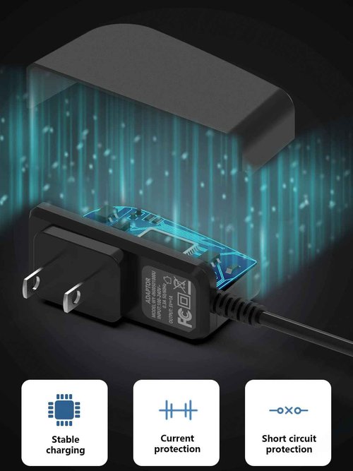 5V 1A Charger Compatible with Andis Shaver Andis Charger Power Cord Adapter Compatible with 17150 TS-1 17220 17195 Profoil 17190 17165 17170 17205 17220 Lithium Titanium Plus TS-2 Replacement Pro Foil Shaver- 5Ft