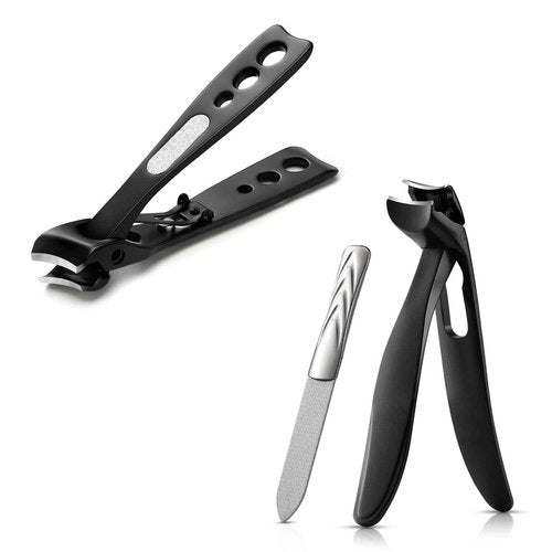 BEZOX Nail Clippers with Catcher for Seniors for Thick Nails, Fingernail and Toenail Clippers