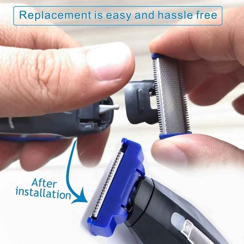 Men's Multi-Function Rechargeable Shaver Shaving,Designed for Pubic Grooming,Trim & Shave,Hybrid Electric Trimmer and Shaver