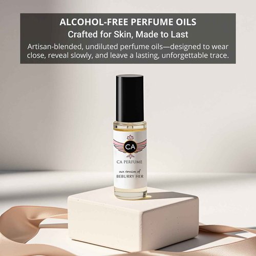 CA Perfume Amber Rouge Saffron For Women and Men Fragrance Body Oil Alcohol-Free Travel Size Roll-On 0.3 Fl Oz (Pack of 2)