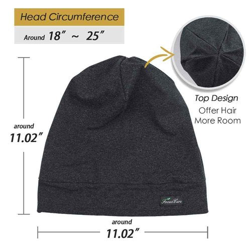 FocusCare Satin Bonnet for Black Women with Curly Hair Sleeping