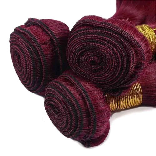 Red Human Hair Bundles Dark Burgundy Body Wave Bundles 99j Human Hair Bundle 18 inch Burgundy Bundle