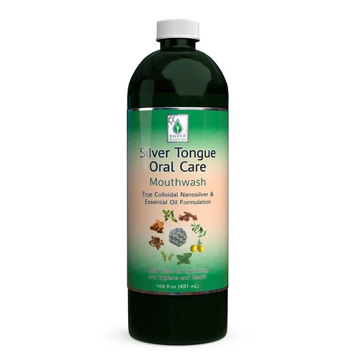 Silver Tongue Oral Care - All Natural Colloidal Silver Mouthwash, 16 oz.
