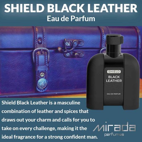 MIRADA Shield Black Leather, 3.4 Fl Oz (Pack of 1)