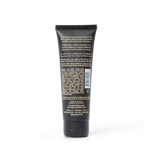 Mistral Bourbon Vanilla Post Shave Balm | Soothing Aftershave for Men with Aloe & Jojoba Oil | Non-Greasy Post Shave Moisturizer, For All Skin, Paraben & Phthalates Free | Made in France - 80ml