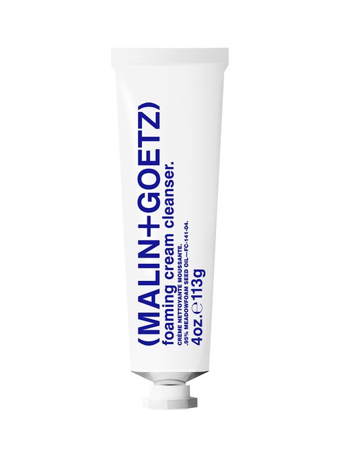 MALIN+GOETZ Foaming Cream Cleanser | Gentle Daily Cream-to-Foam Face Wash with Jojoba Milk, Prebiotics + Ceramide-Rich Glycolipids | Non-Stripping, pH-Balanced Formula | Vegan + Cruelty-Free (4 Fl Oz)
