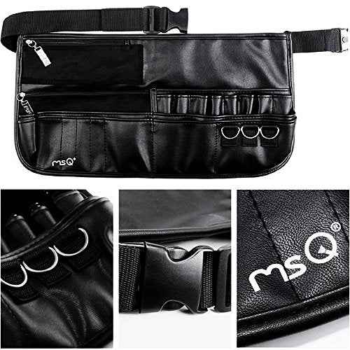 MSQ Makeup Brushes Set 29pcs Professional Cosmetics Brushes with Belt Waist Makeup Bag (Foundation, Powder, Creams, Liquids & Eye Brushes) for Women/Girls/Artists/Holiday gifts/travel