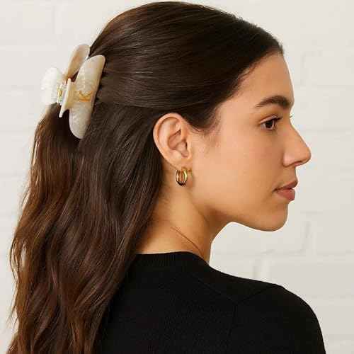 Christmas Gifts for Grandkids Teens - Initial Cute Hair Clips, Hair Claw Clips, Fashion Glitter Claw Clips Durable Hair Clips, Birthday Christmas Gifts for Women Teens Grandkids - Letter A