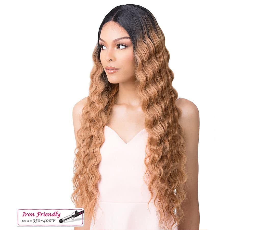 It's A Wig Lace Front Wig HD Lace Crimped Hair 4 (T27/613)