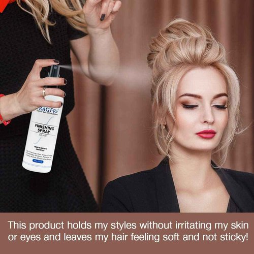 FRAGFRE Hair Finishing Spray 8 oz (2-Pack Gift Set) - Fragrance Free Hypoallergenic Paraben Free - Hair Spray for Sensitive Skin - Flexible Soft Hold - Quick-Dry Denatured Alcohol - Vegan