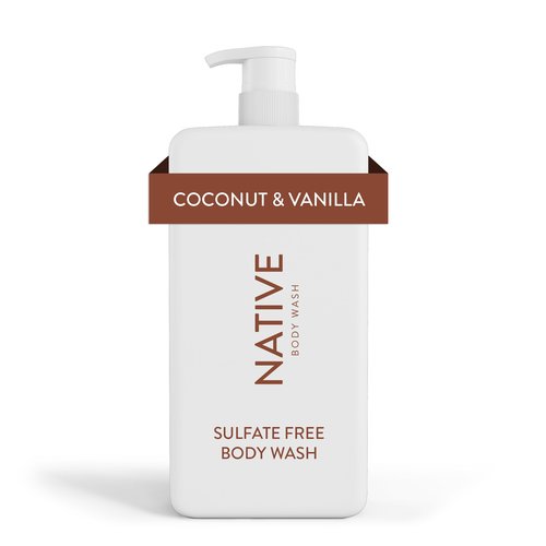 Native Sulfate Free Body Wash Contains Naturally Derived Ingredients | for Women & Men| Coconut & Vanilla, 36 oz