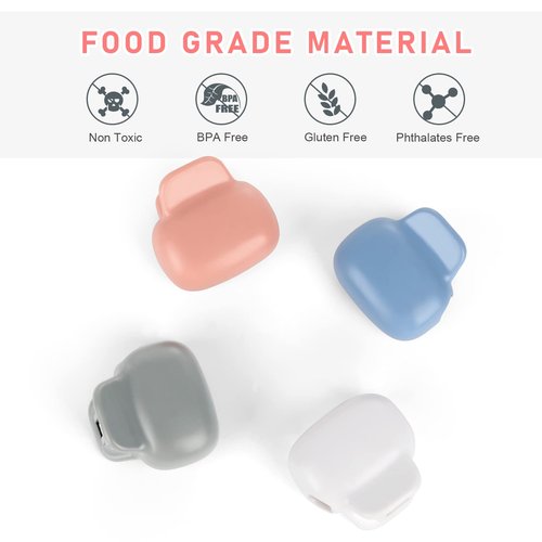 Dokeluk Toothbrush Covers Caps Family Pack:Tooth Brush Coveres Travel Case Protector Plastic Clip for Household Travel, Fits Electronic and Manual Toothbrushes for Adults Kids (4PACK)