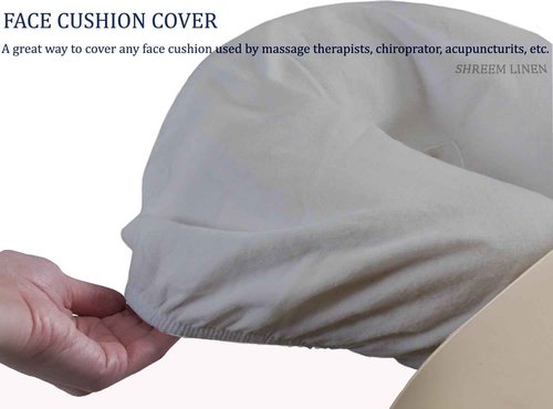 Pack of 10, Premium Microfiber Face Cradle Covers - Ultra Soft Fitted Massage Table Cradle Cover, Spa Table Headrest Protectors (Light Grey)